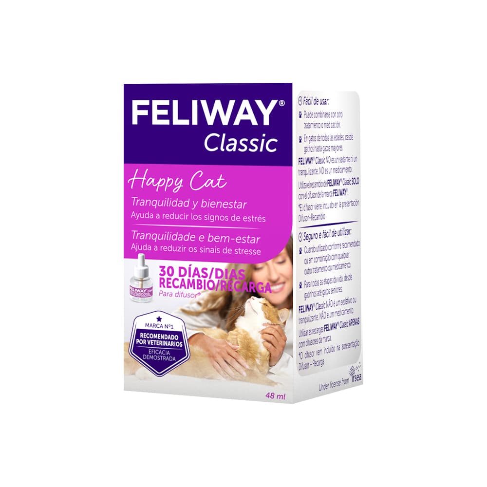 Difusor para gatos Feliway Classic + Recarga 48 ml