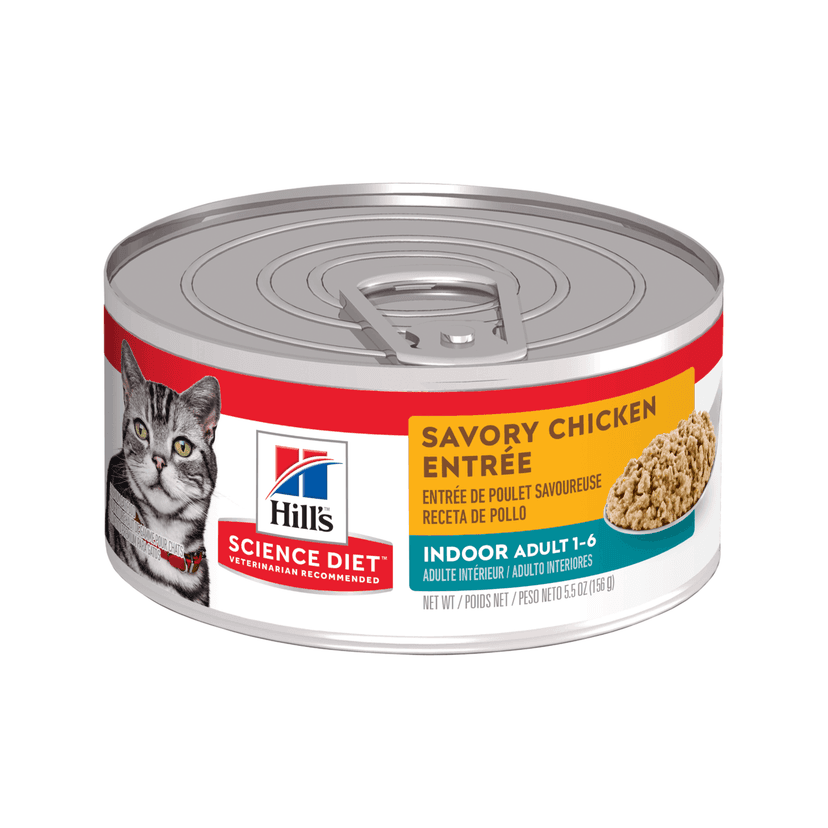 Comida Húmeda Para Gato Hills Indoor Savory Chicken