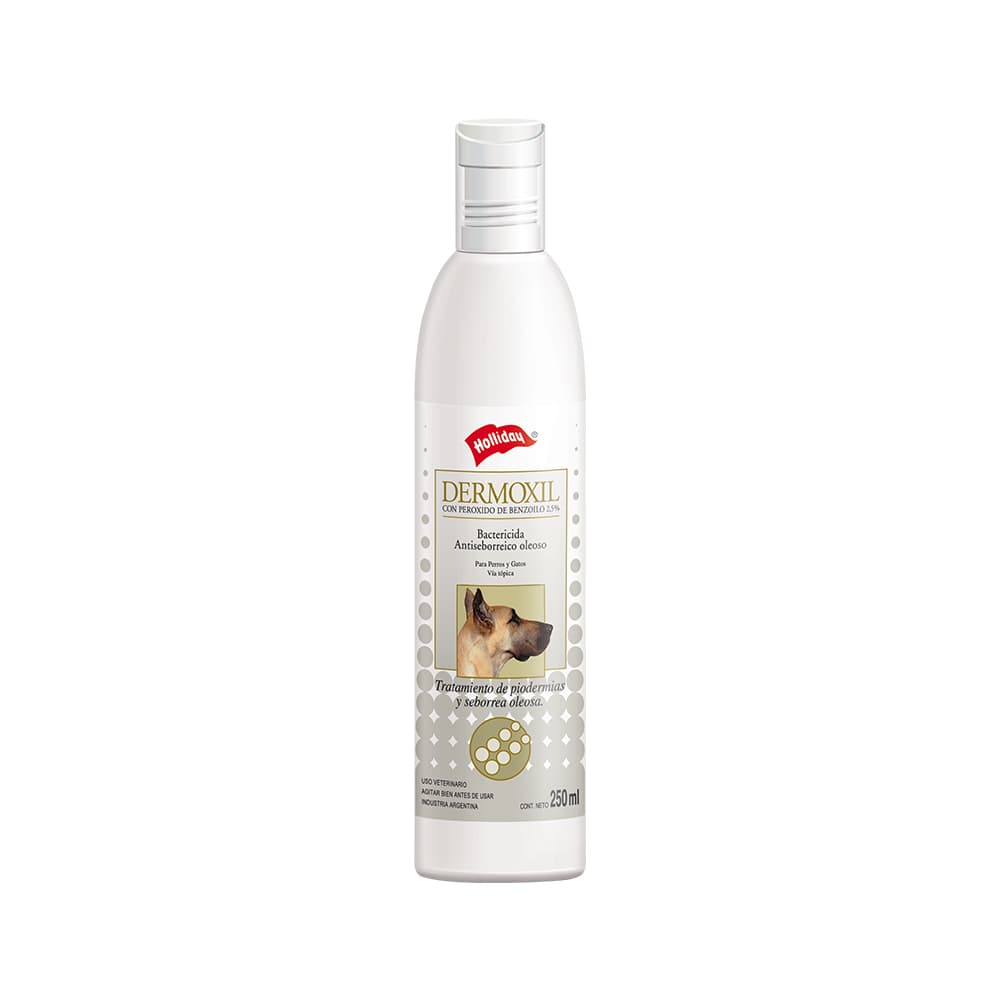 Shampoo Antiséptico Dermoholliday Perros y Gatos 250 ML