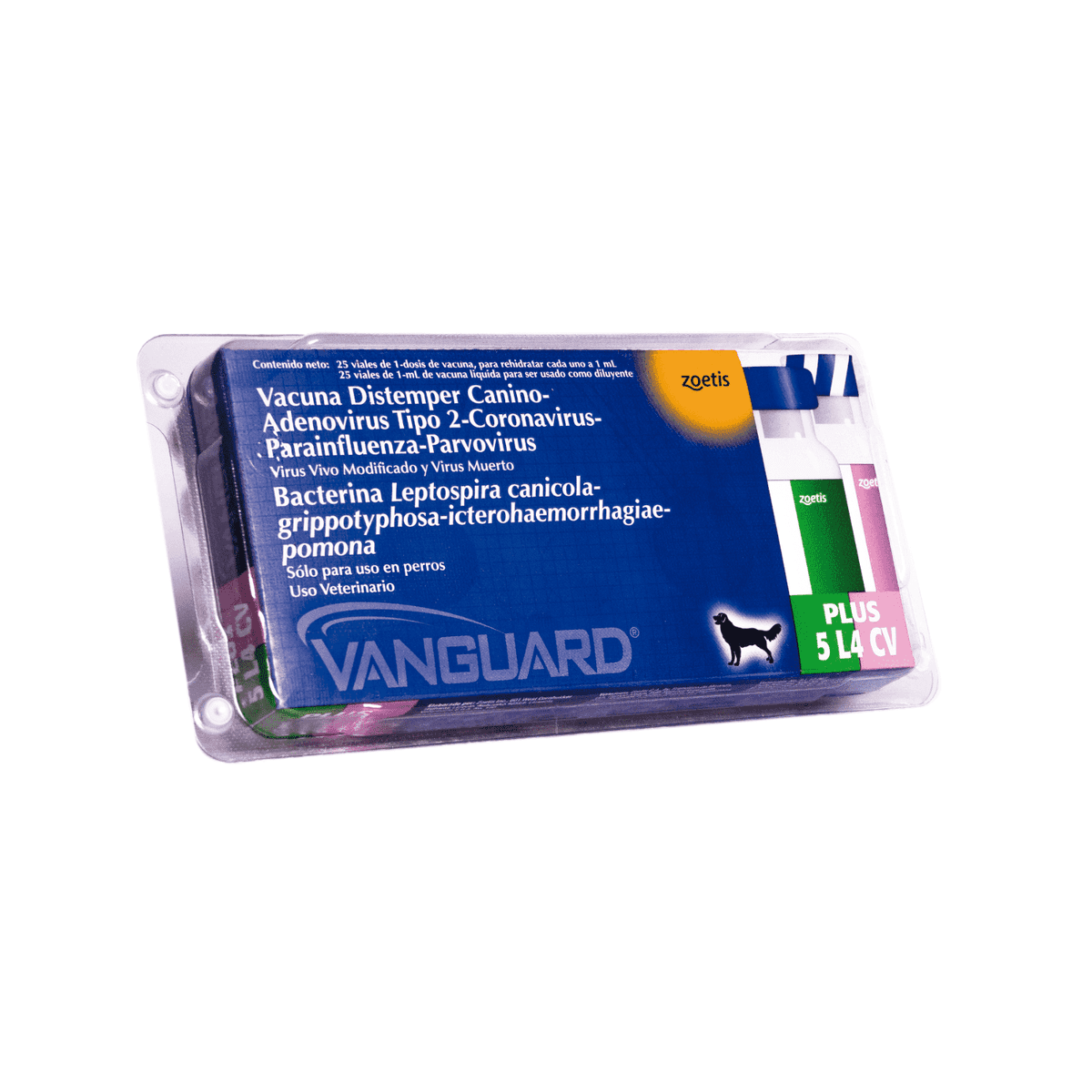 Vacuna para perro Vanguard Plus 5 4 CV- Pentavalente + Corona